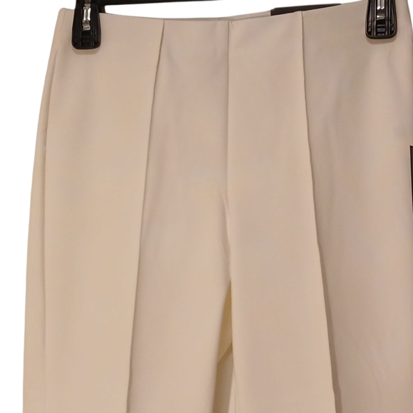 Jules & Leopold -NWT White Skinny Pants W/Cropped Leg Elastic Waist, Size Medium - Picture 3 of 13